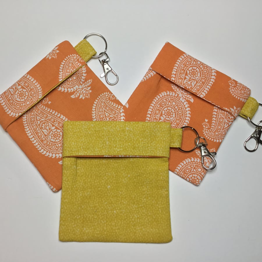   Face Covering Keyring Pouch