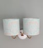 William Morris Classic Cylindrical Drum Lampshades X 2 - Image 6