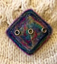 Diamond Shape Merino Wool Brooch. - Image 1