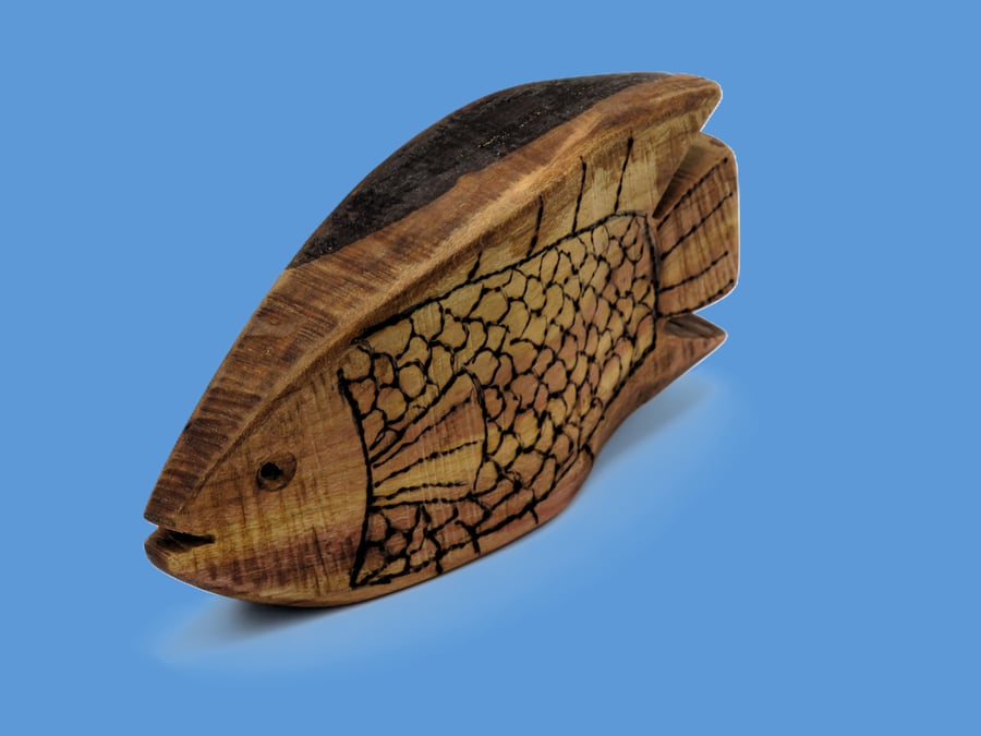 Large Cherry wood Grouper Fish SKU-Fi04 