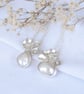 Pearl and flower necklace, bridal jewellery - Image 6