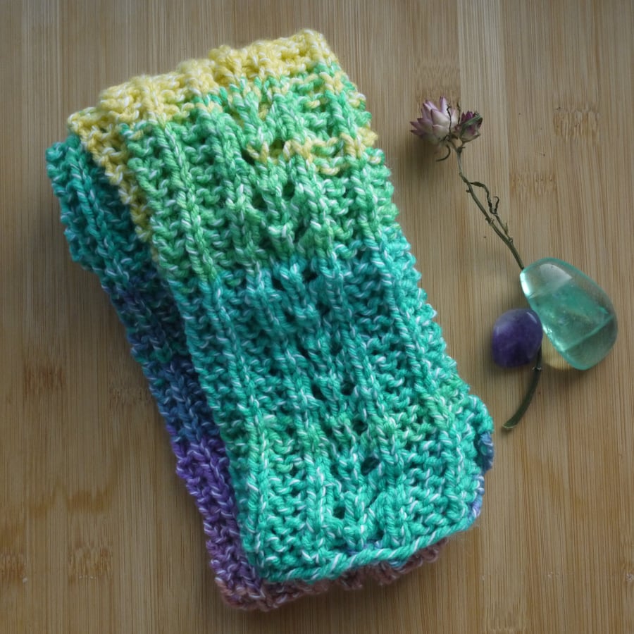 Loom knitted Acrylic Cotton Mix Summer Daydream Summer Scarf