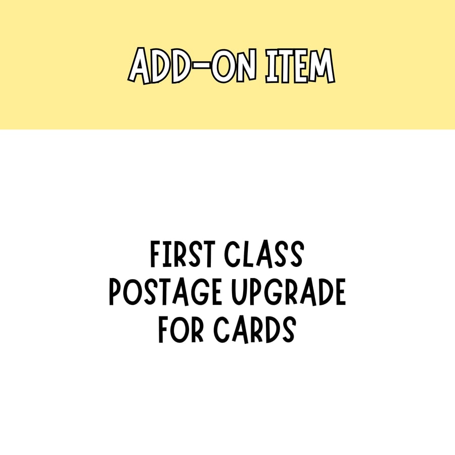 First Class Post Upgrade