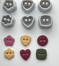 Button cutters x 6 for polymer clay 1.5cm approx