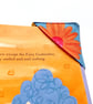 Colourful Daisy print, 6 book marks, Set D, Floral Fabric Bookmarks - Image 2