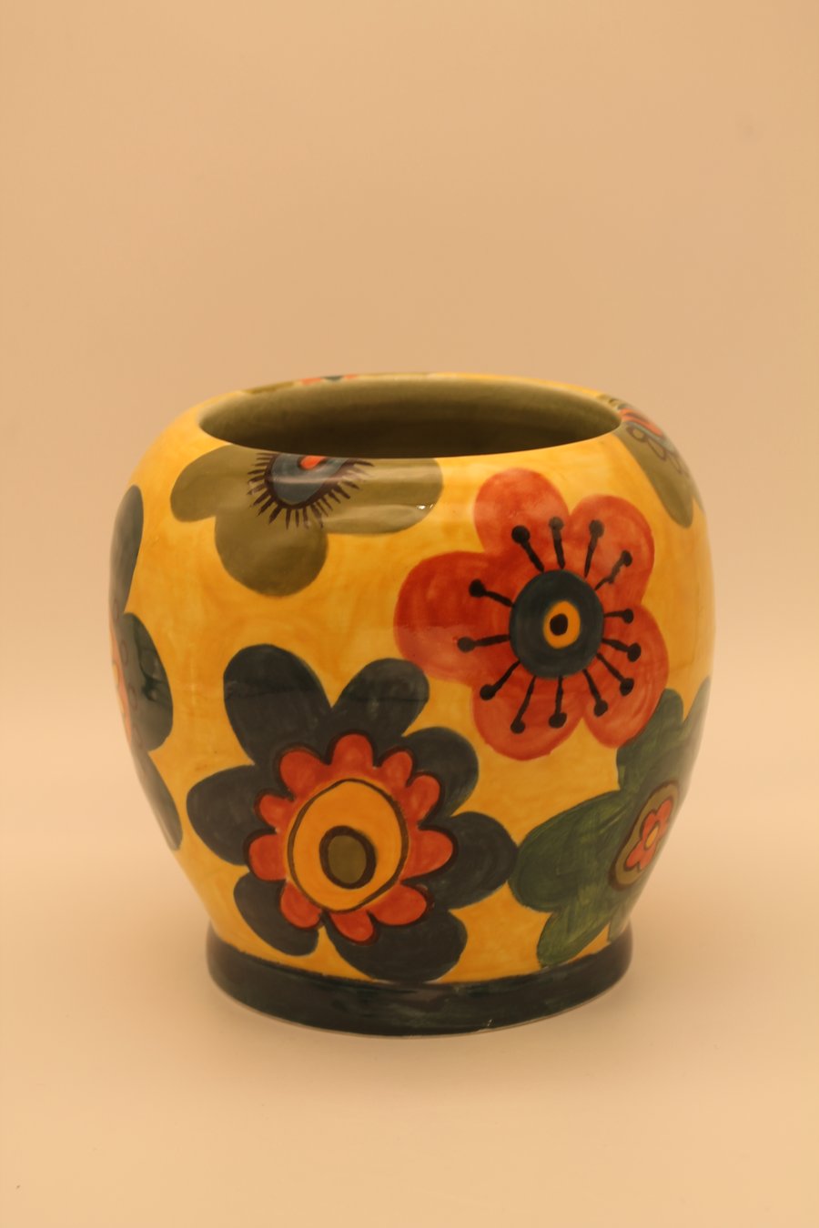 Yellow Ochre Flower Vase