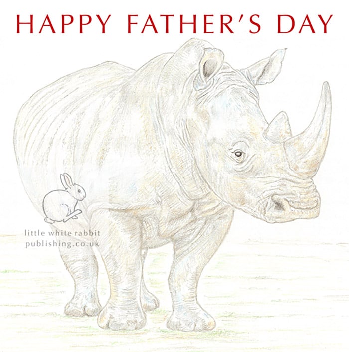 Rhino - Father's Day Card