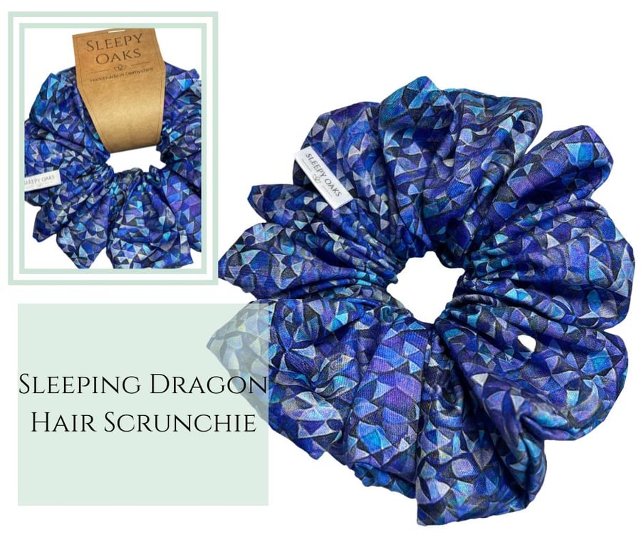 Hair Scrunchie - 'Sleeping Dragon'