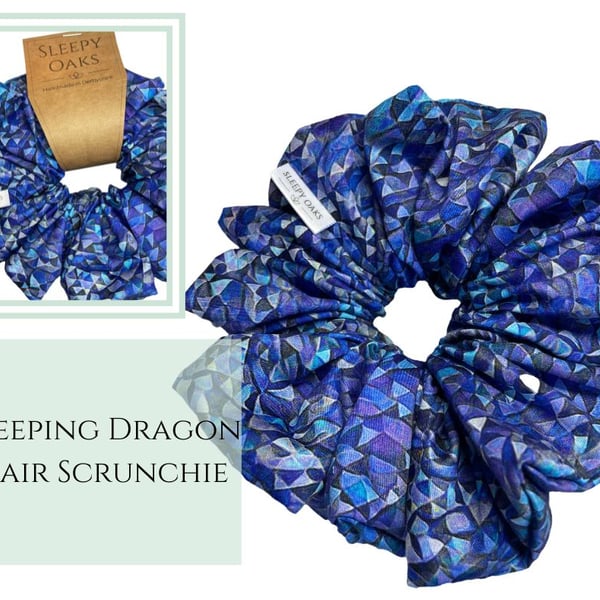 Hair Scrunchie - 'Sleeping Dragon'