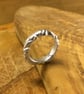 Chunky Abstract Silver Band Ring - Image 1