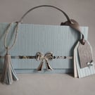 Baby Blue and Silver Handbag Style Gift Box 