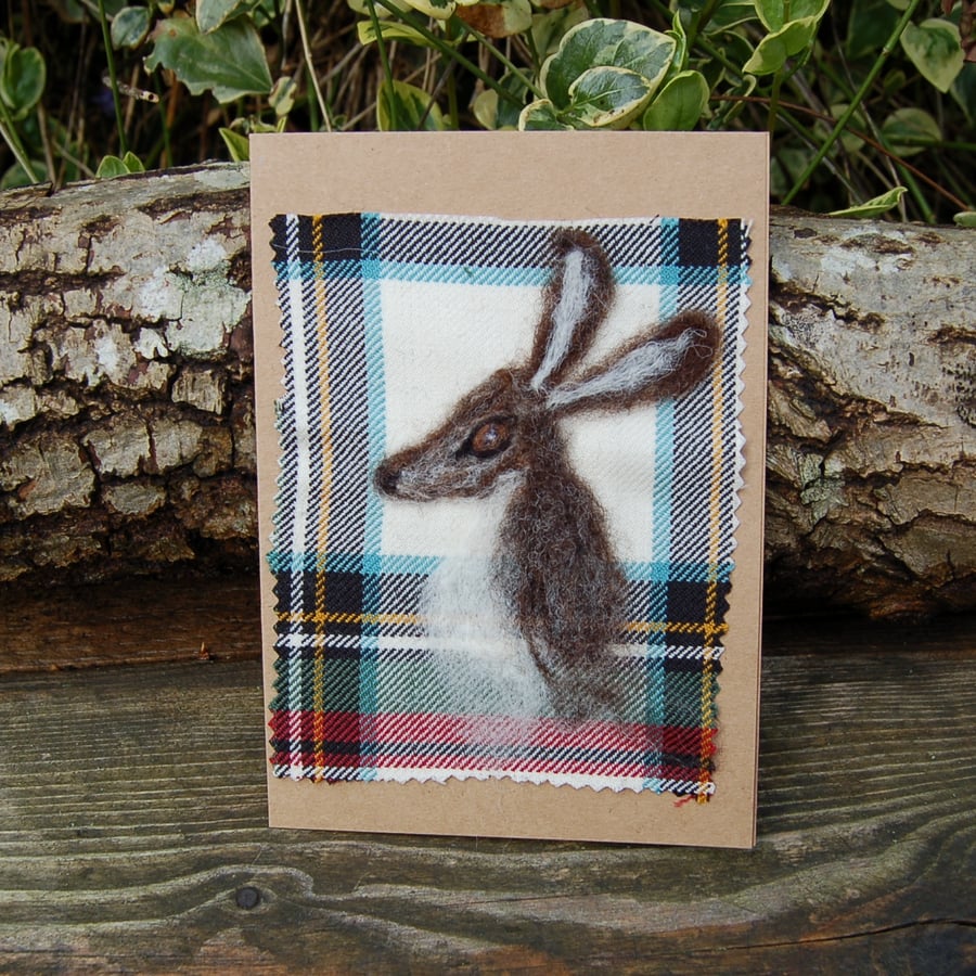 Hare greetings card, birthday card, Sympathy card, thank you card
