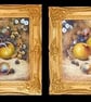 Worcester Fruit . Pair of Framed Special Edition Canvas Prints 