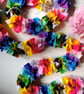Felt Tinsel Garland, Rainbow Confetti Bunting, Eclectic Bohemian Party Decor - Image 7
