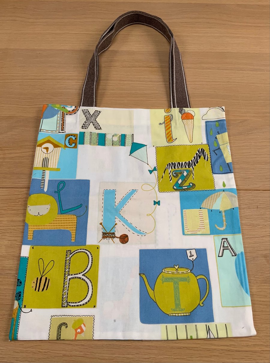 Alphabet Tote Bag