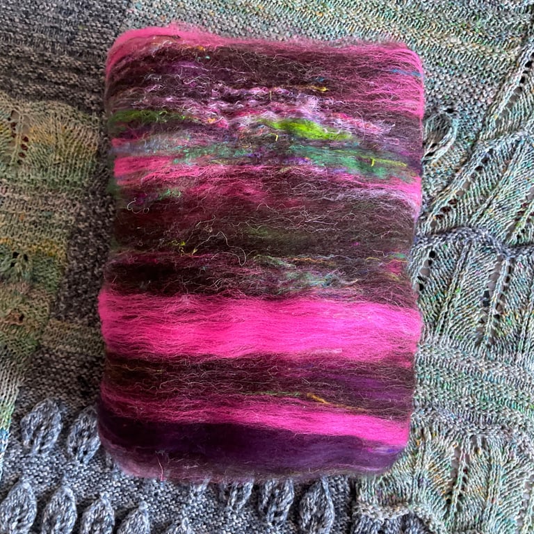 OOAK hand carded art batt