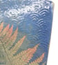 Handmade Ceramic Tile with Fern Impression and Slip Decoration - Image 4