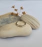 Hidden Message Ring, Recycled Sterling Silver, 9ct Gold Heart Rings