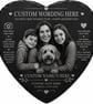 Personlized Heart Photo's Engraving on Slate Coaster - Image 1