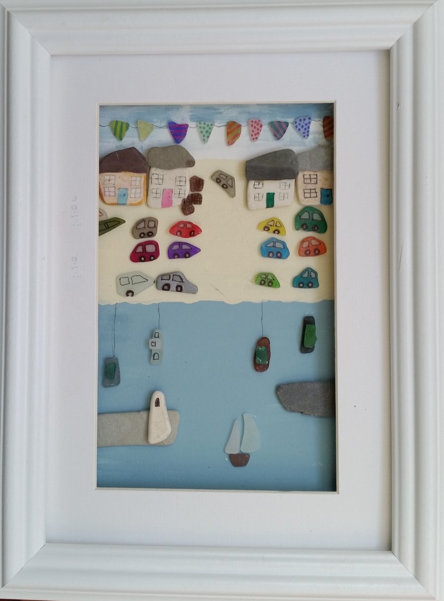 Summer beach scene, Port Isaac, Cornwall