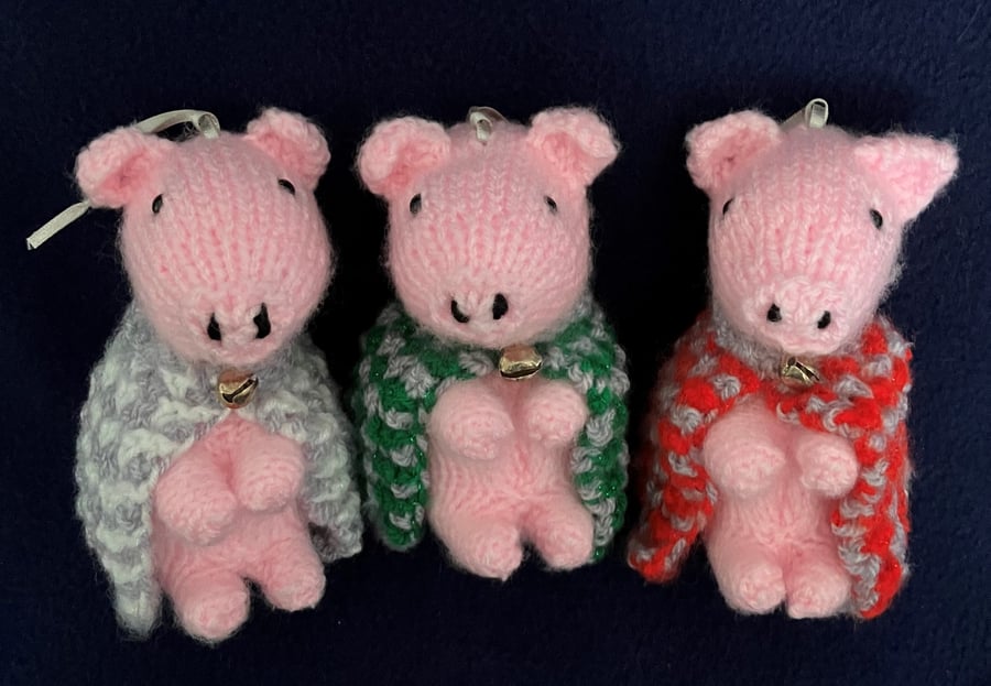 Festive Christmas Pigs in blankets set of 3