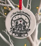 Illustrated Ceramic Circle Our First Christmas in Our New Home 2025 Decoration  - Image 2