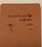 Umbrella stud earrings pushback Earrings OOAK - Image 1