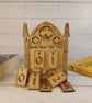 Personalised Gothic Solid Walnut Book Tracker – Books Read This Year Counter