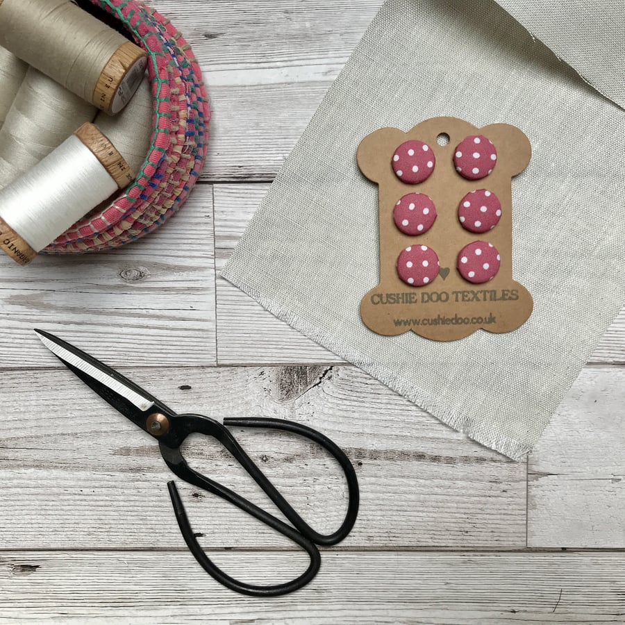 Hand Covered Fabric Buttons