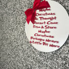 Grinch Inspired Christmas Ornament Maybe Christmas Means More Quote Holiday Mirr