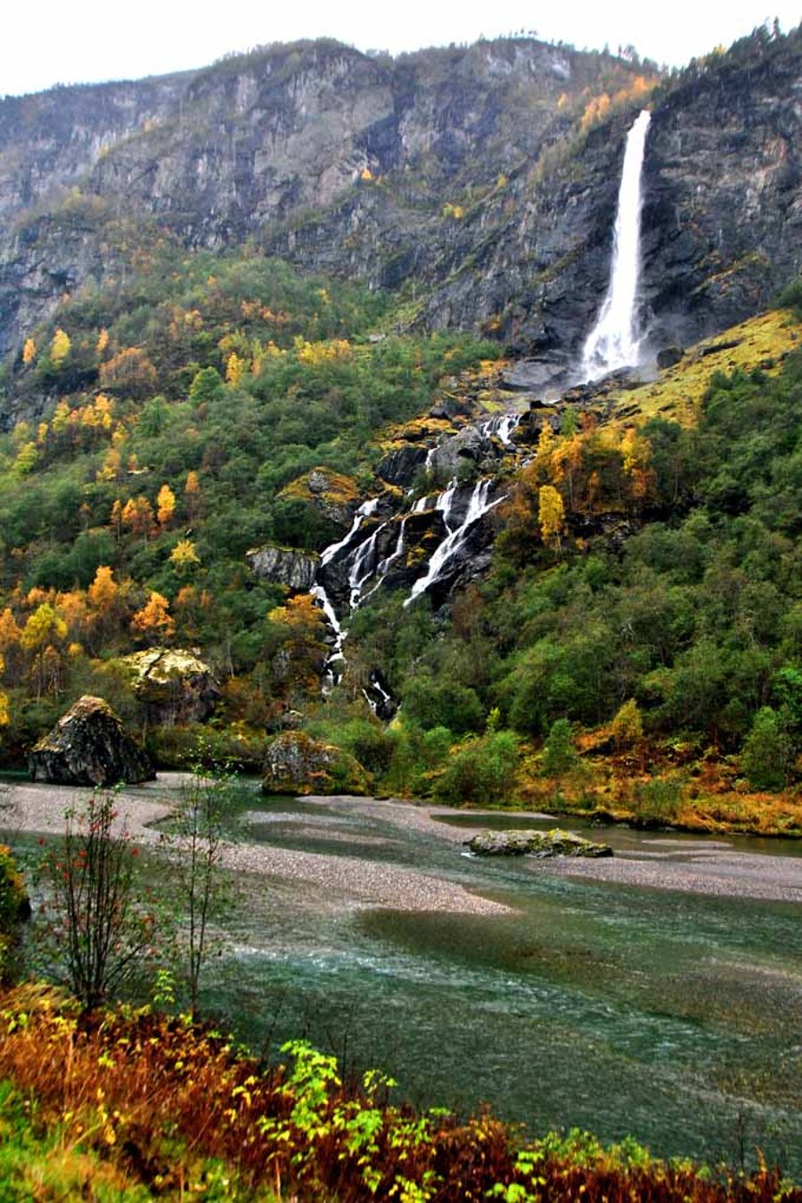 Flamsdalen Valley Flam Norway Scandinavia Photograph Print