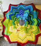 Multicoloured Star Lap Blanket, Large Rainbow Knee Warmer 