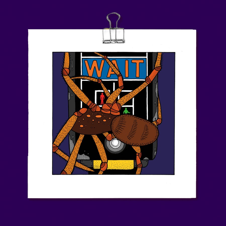 WAIT (a mini British Transport dystopia) - Giclee Print (Unframed)