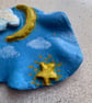 Handmade clay jewellery dish trinket dish star, moon and sky themed - Image 4