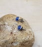 Hypoallergenic small Blue Kyanite stud earrings. Stainless steel - Image 4