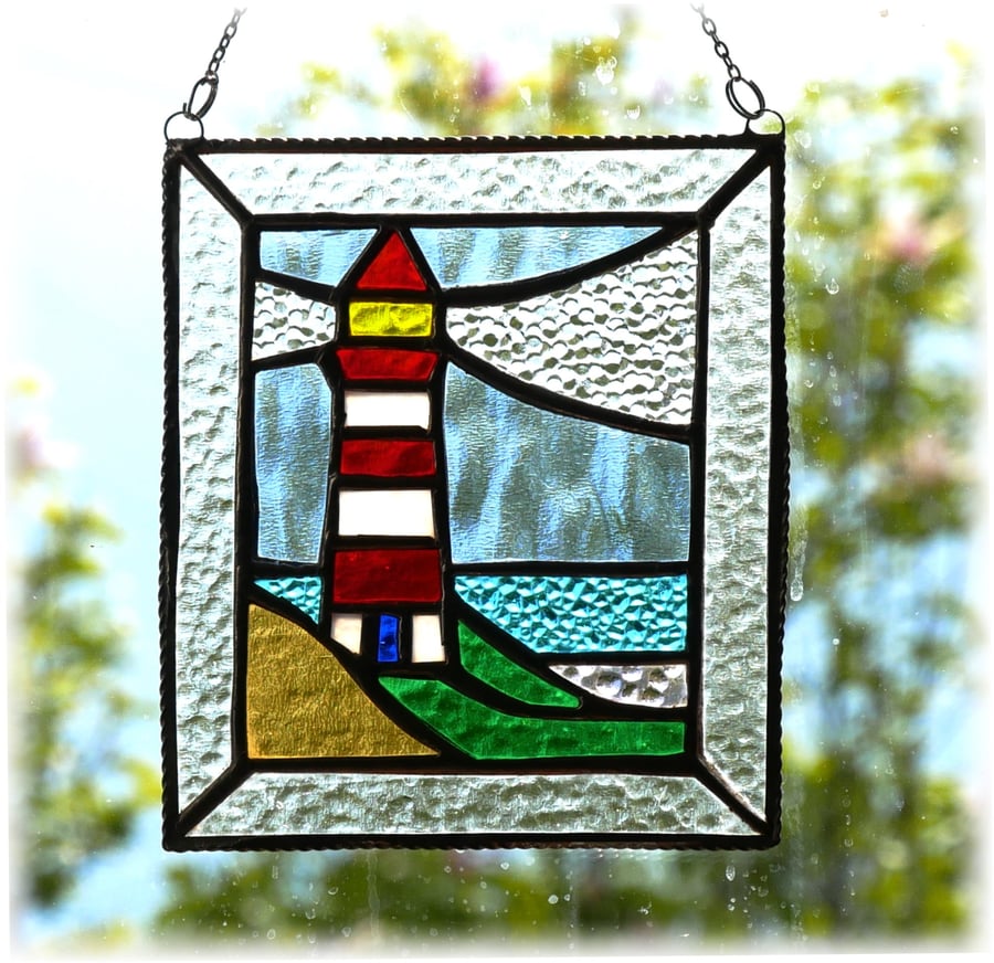 Lighthouse Suncatcher Stained Glass Picture 020