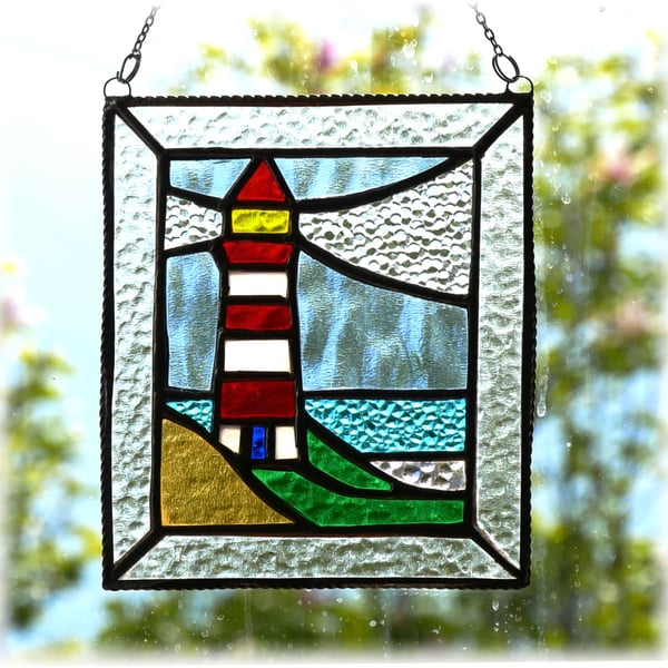 Lighthouse Suncatcher Stained Glass Picture 020
