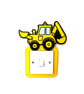 Backhoe Loader Light switch surround Kids bedroom decor - FREE UK SHIPPING