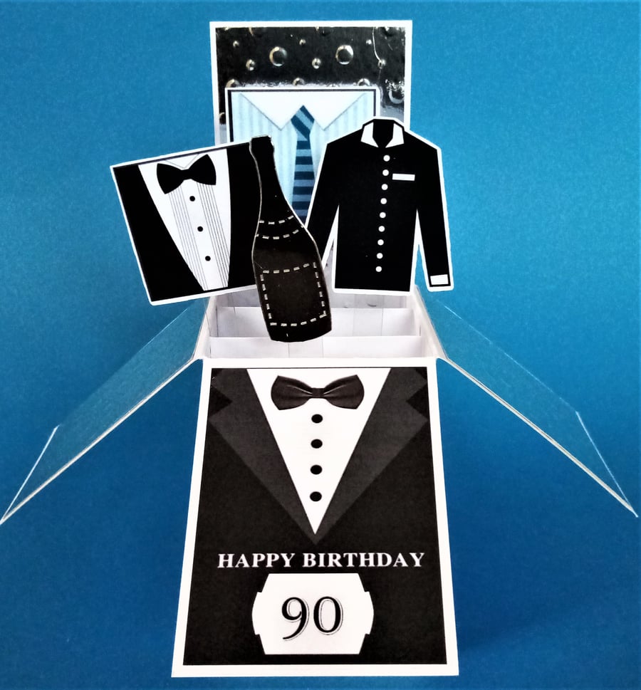 Men's 90th Birthday Card 