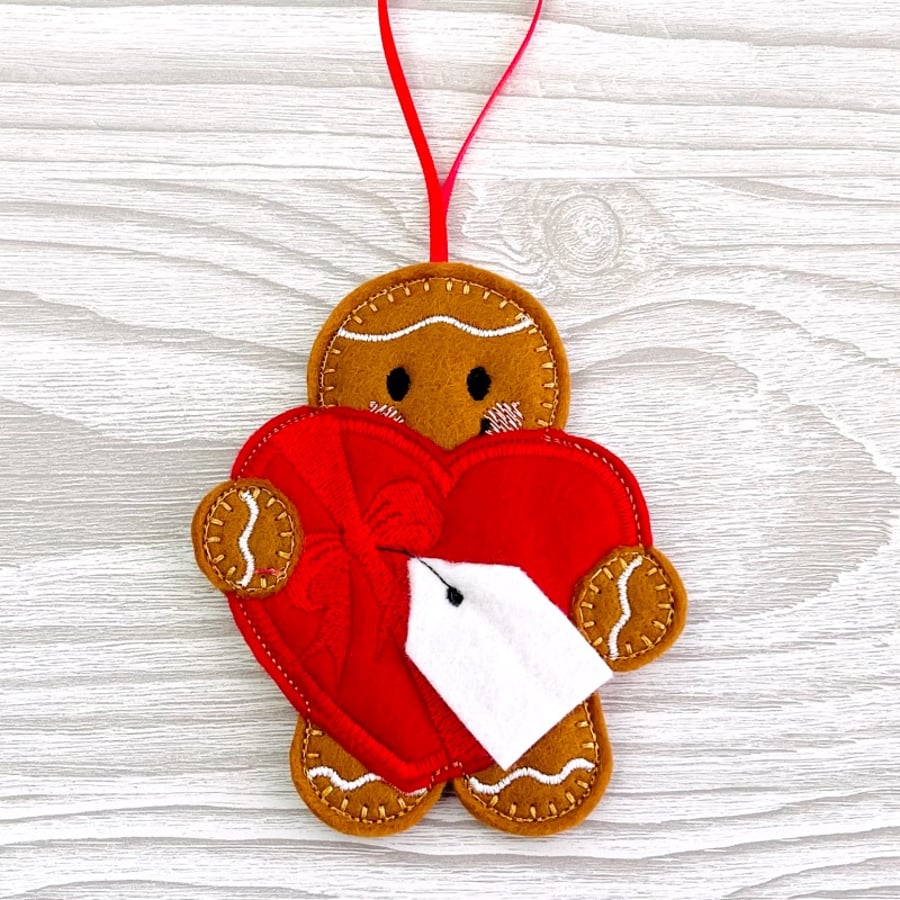 Gingerbread With Heart Box Of Chocolates Valentines Gifts