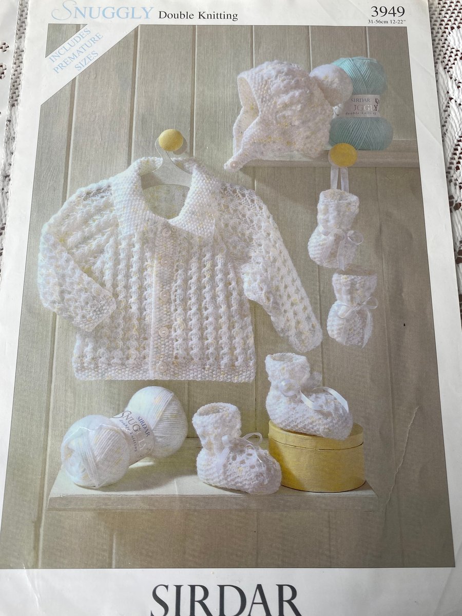 Sirdar Snuggly Double Knitting Pattern  No 3949  Size 12-22” 