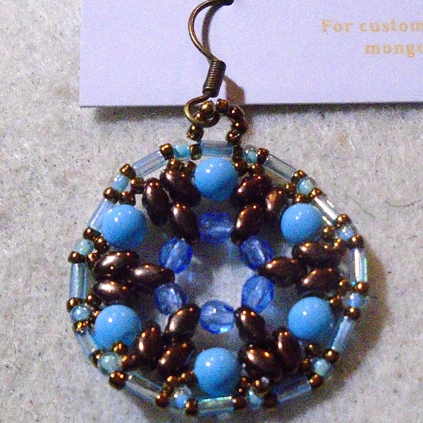 1920s-style bead earrings (customisable)