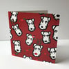 Christmas Fox Terrier Pattern Card