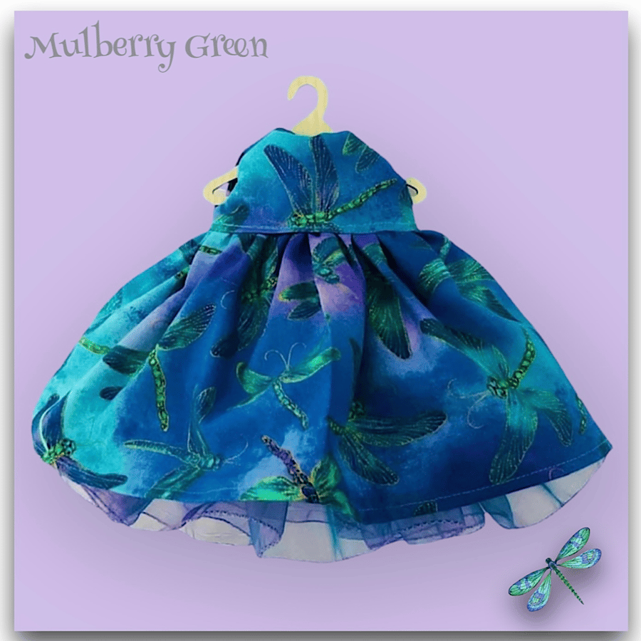 Dragonfly Dress with a Shot Organza Underskirt
