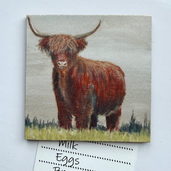 Highland Cow Magnet, Claire Kirkpatrick