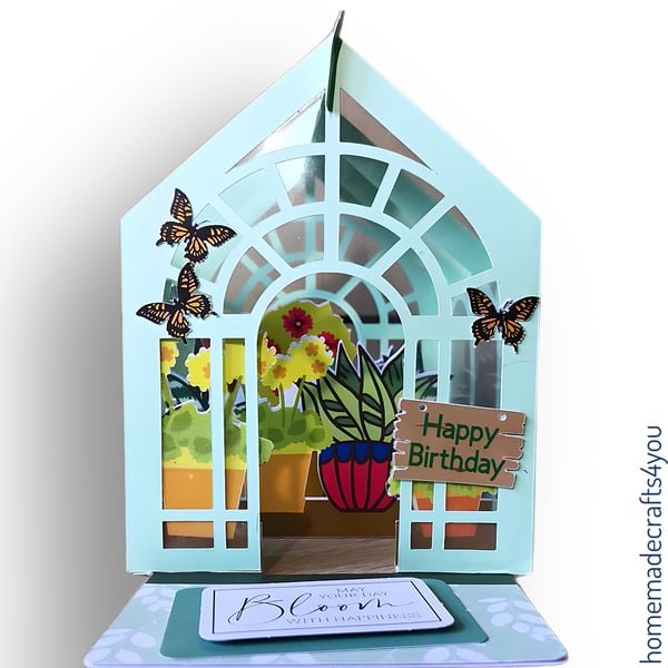 3D Greenhouse Card 