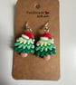 Sterling Silver Earrings - Christmas Trees - Brand New & Sealed!! 
