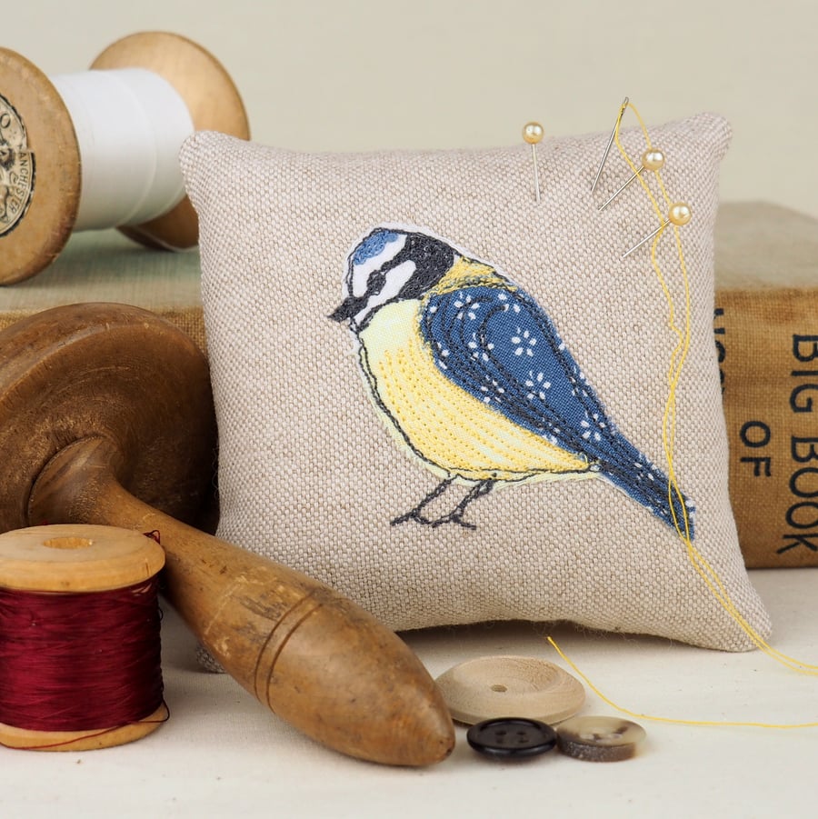 Pin Cushion Blue Tit Bird  Wildlife Nature Bird