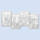 (Digital) Within The Desert Four Colouring Pages