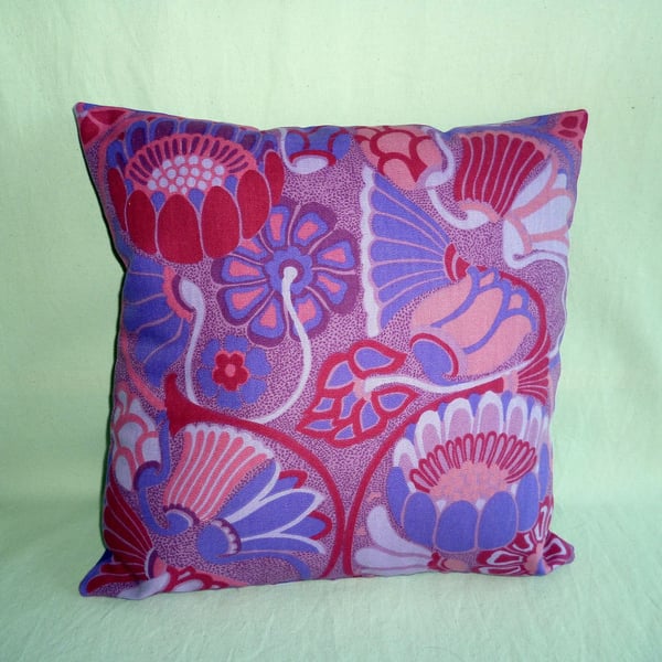  1960-70s  vintage fabric cushion cover